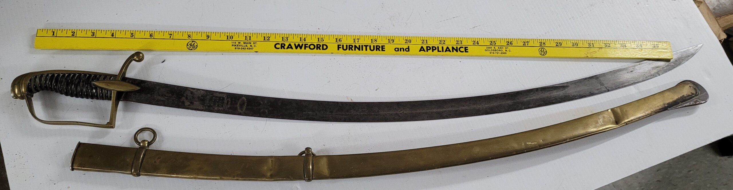 Exceptional American War of 1812 era Napoleonic style sword with patriotic motifs - Image 3
