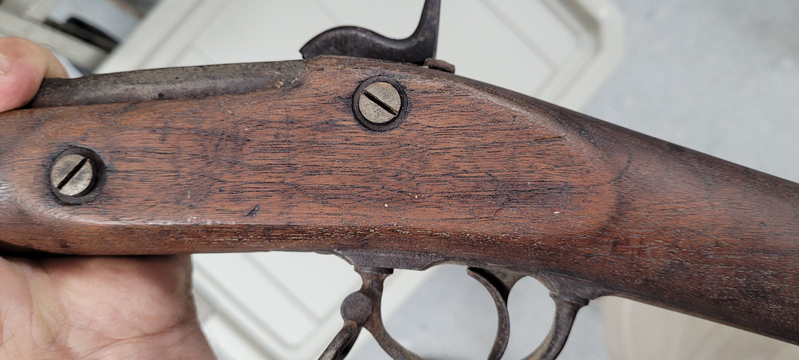 Civil War Springfield rifle musket dated 1864 - Image 4