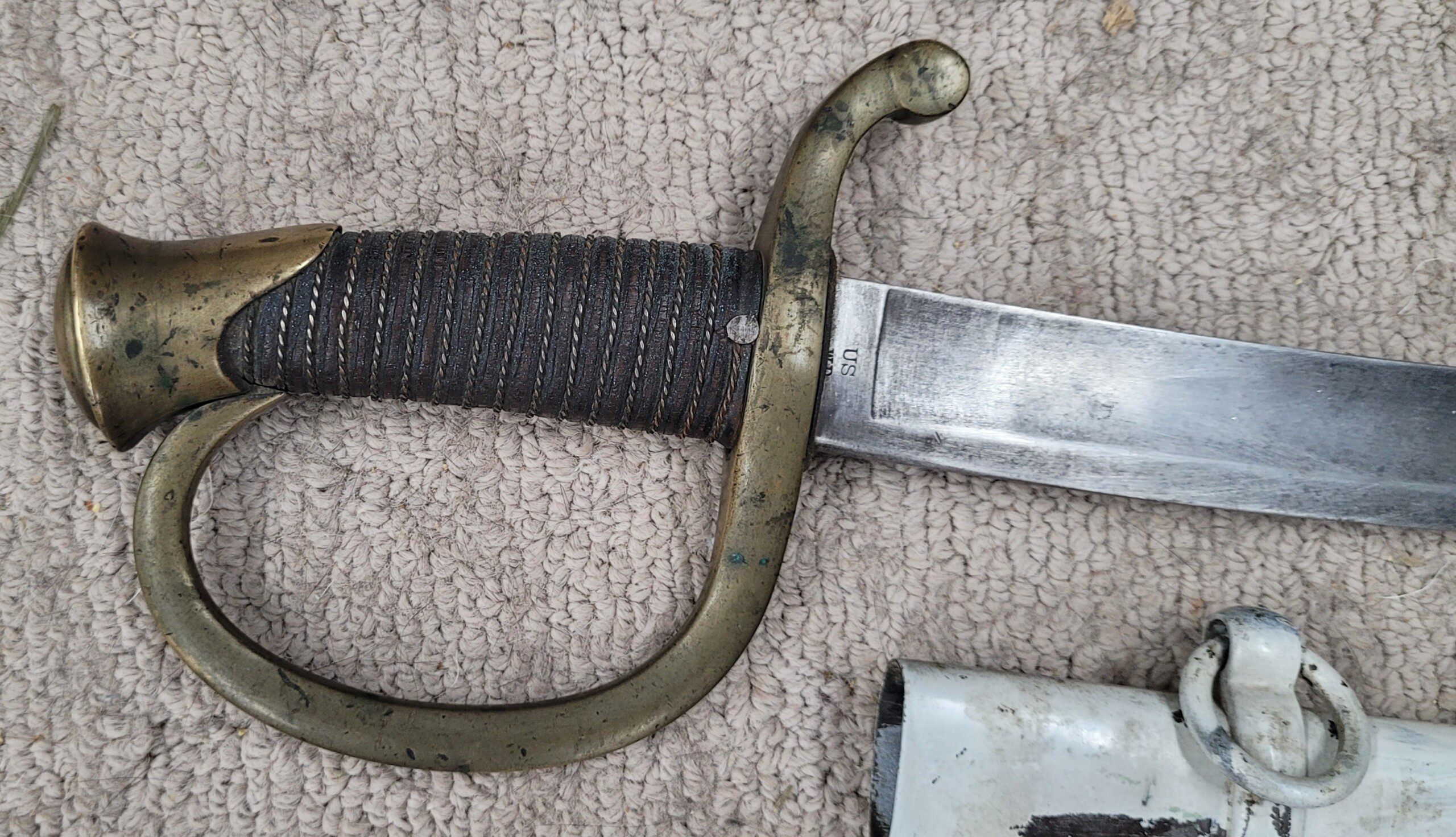 US Model 1840 Light Artillery sword, 1849, fresh find from Minnesota! - Image 3