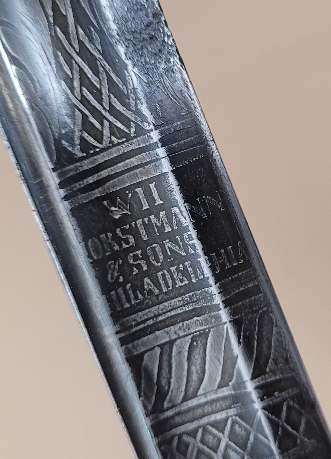 Fine Civil War US Navy officer sword by Horstmann, exceptional Model 1852 - Image 4