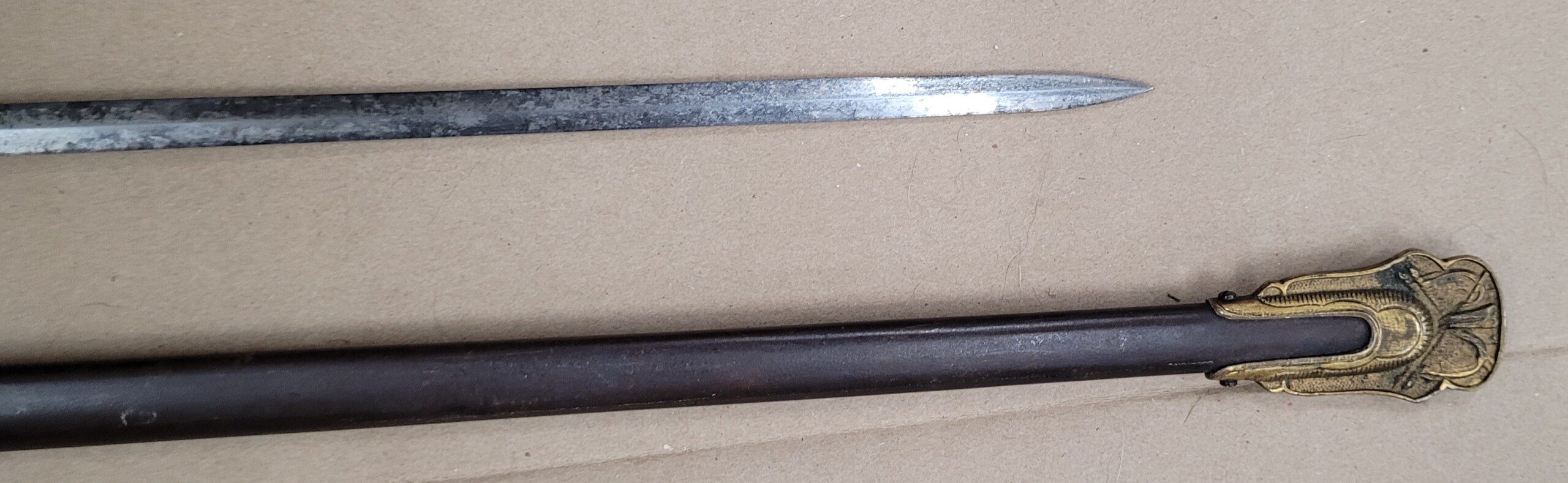 RARE Civil War Ames Model 1860 Field and Staff Officer sword - Image 3