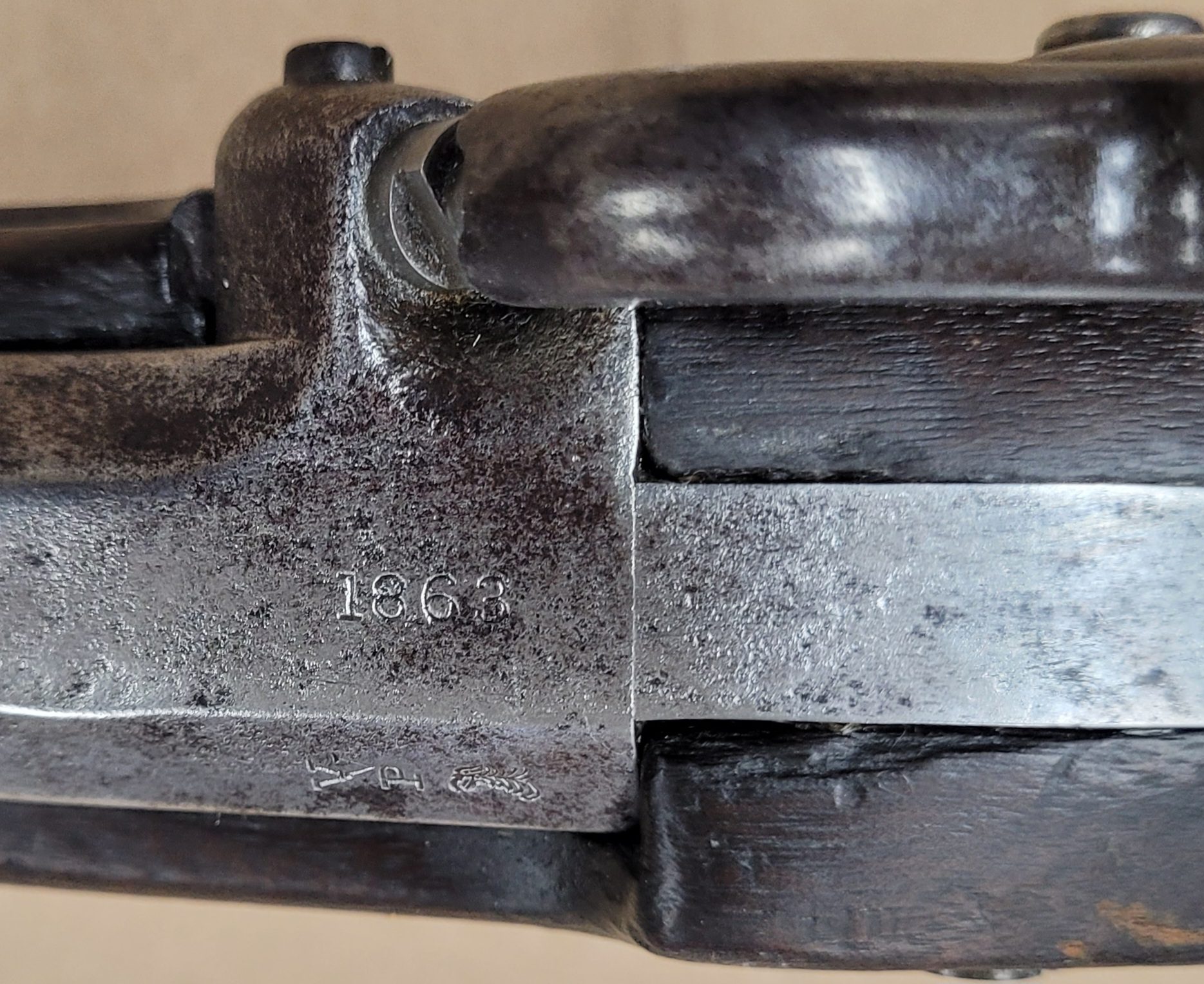 Exceptional and scarce M1861 rifle musket by E. Robinson, New York, 1863 - Image 4