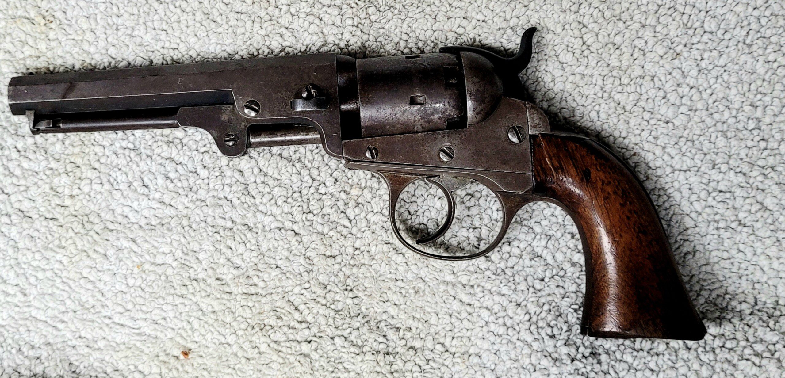 Scarce Civil War DOUBLE ACTION Cooper percussion revolver, first year production - Image 2