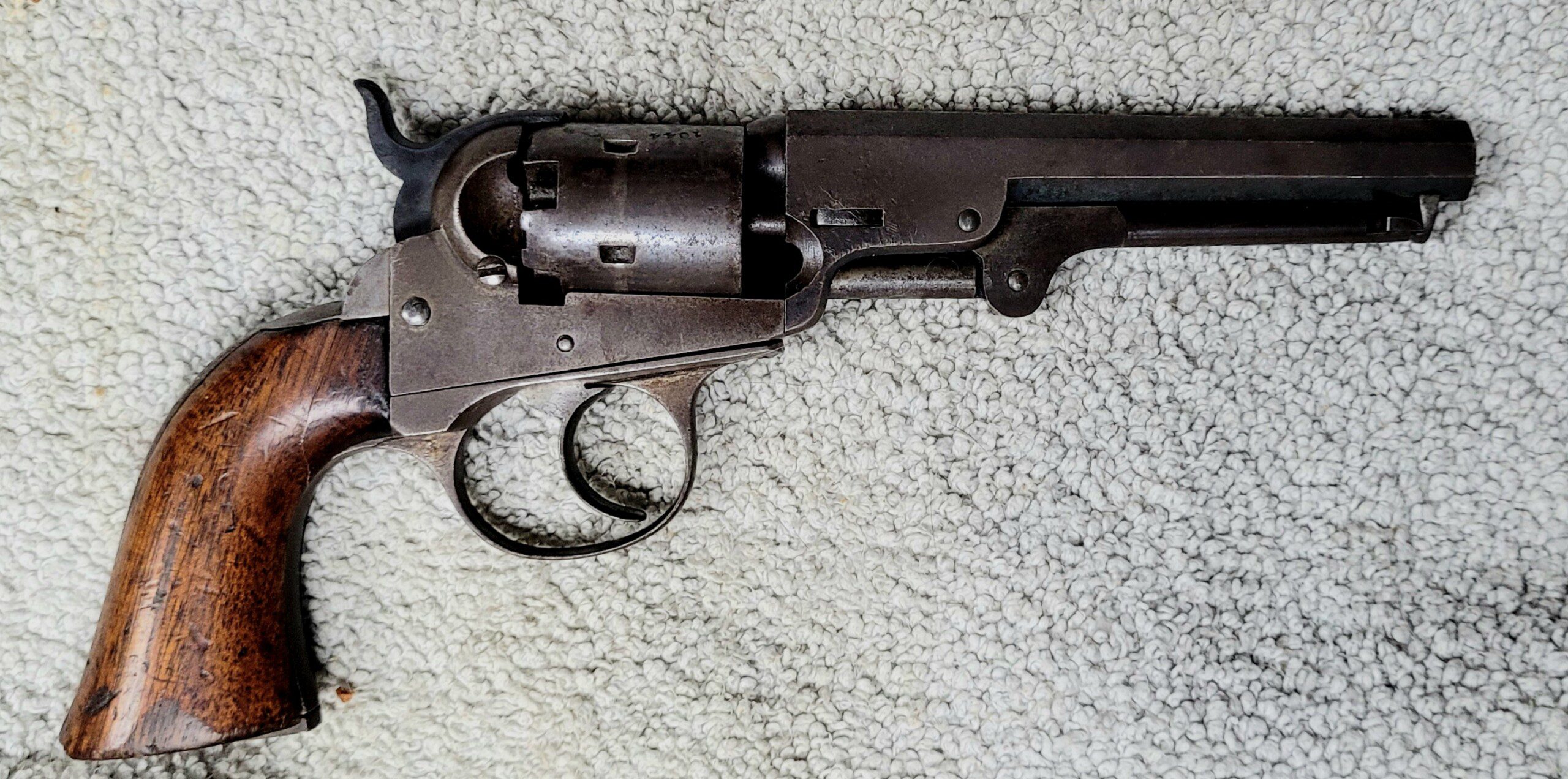 Scarce Civil War DOUBLE ACTION Cooper percussion revolver, first year production